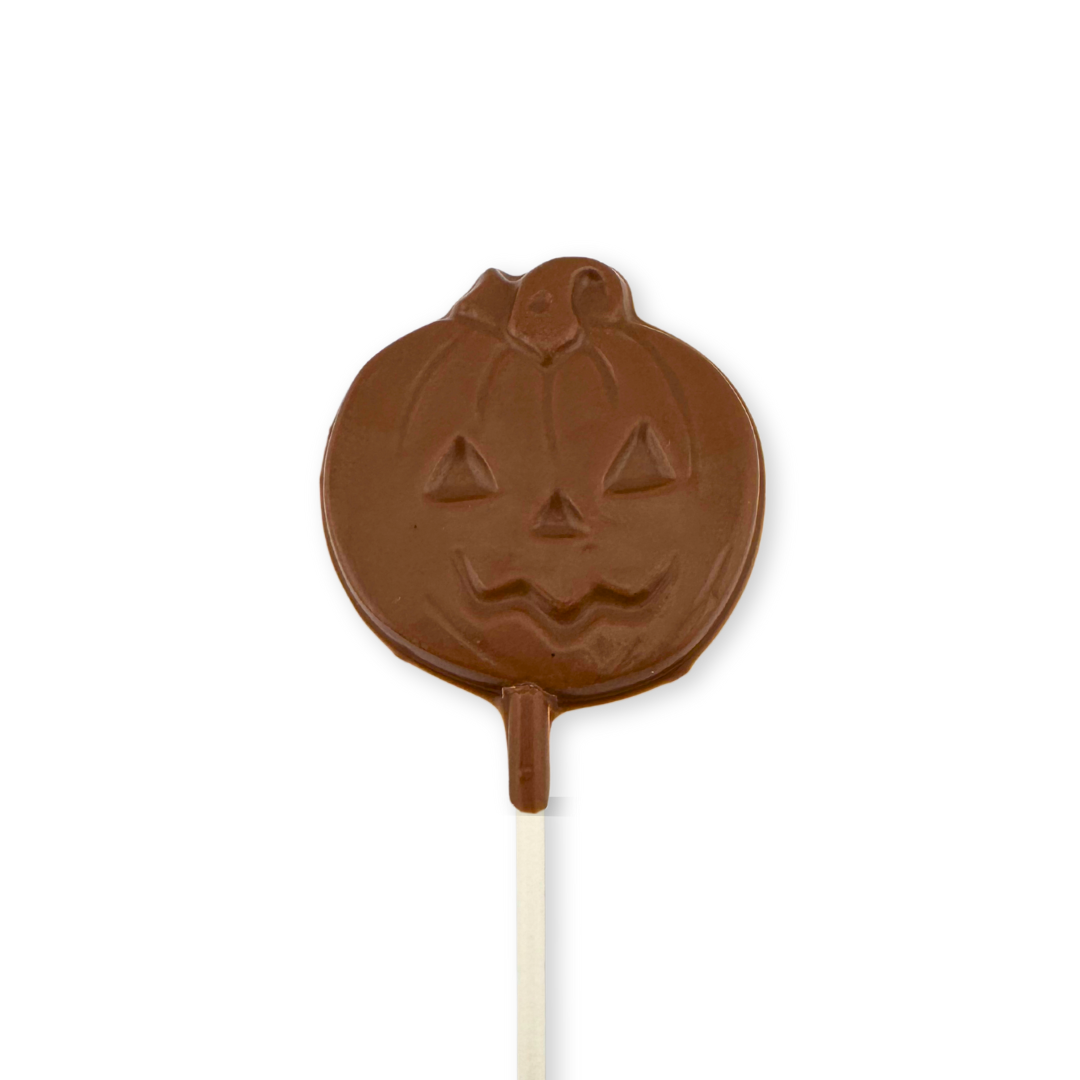 Spooky Pumpkin Chocolate Lollipop