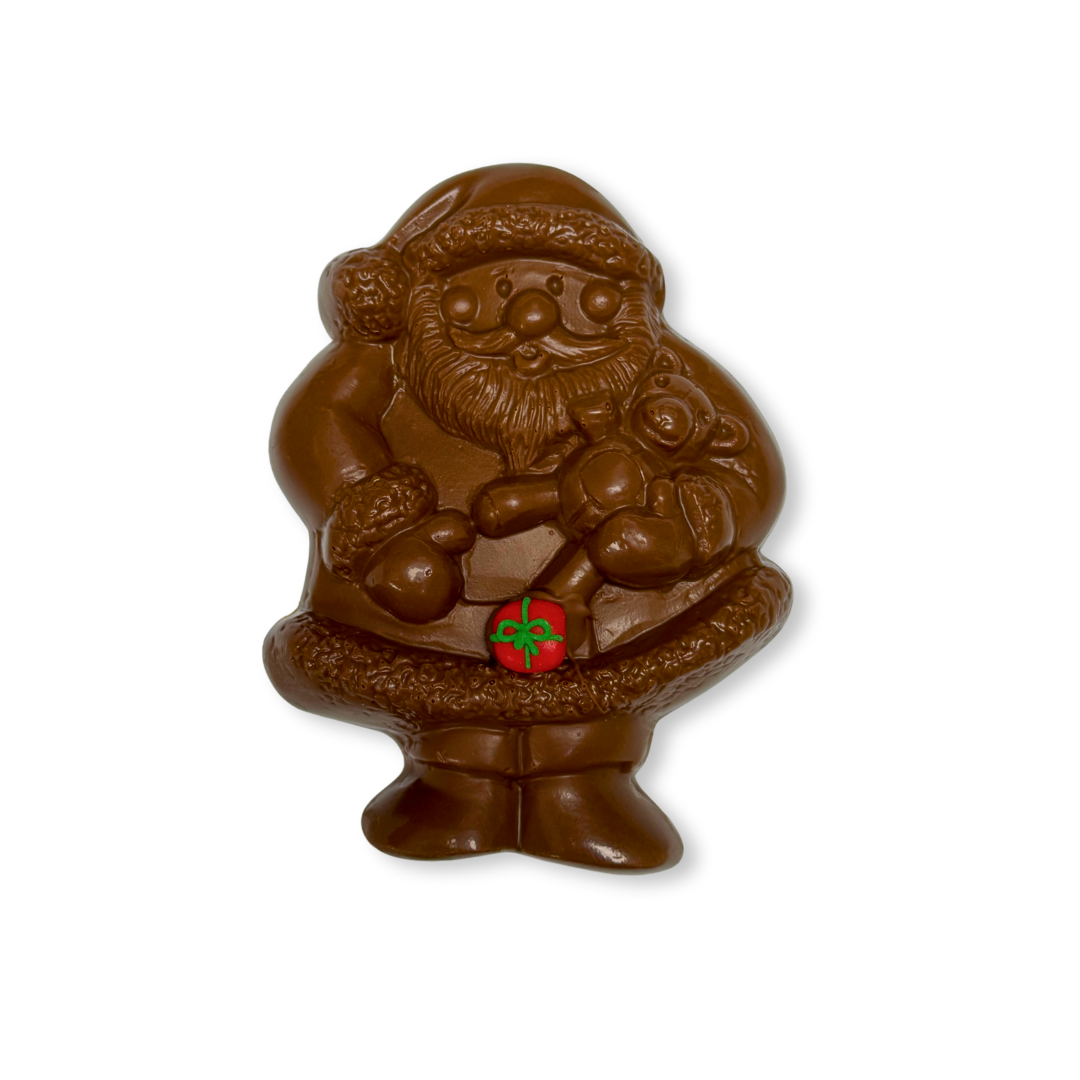Large Chocolate Santa with Toy