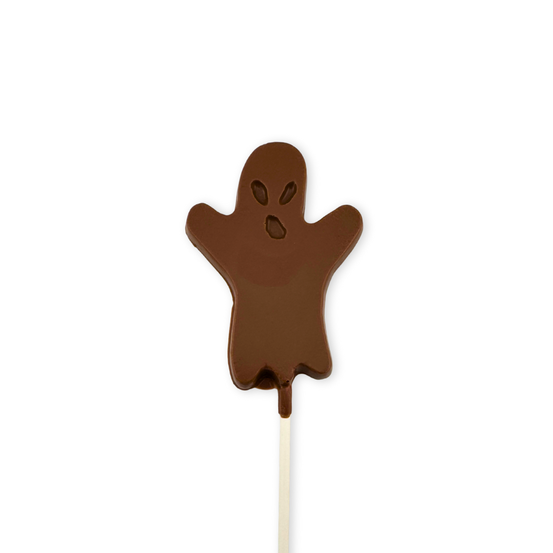 Ghost Chocolate Lollipops