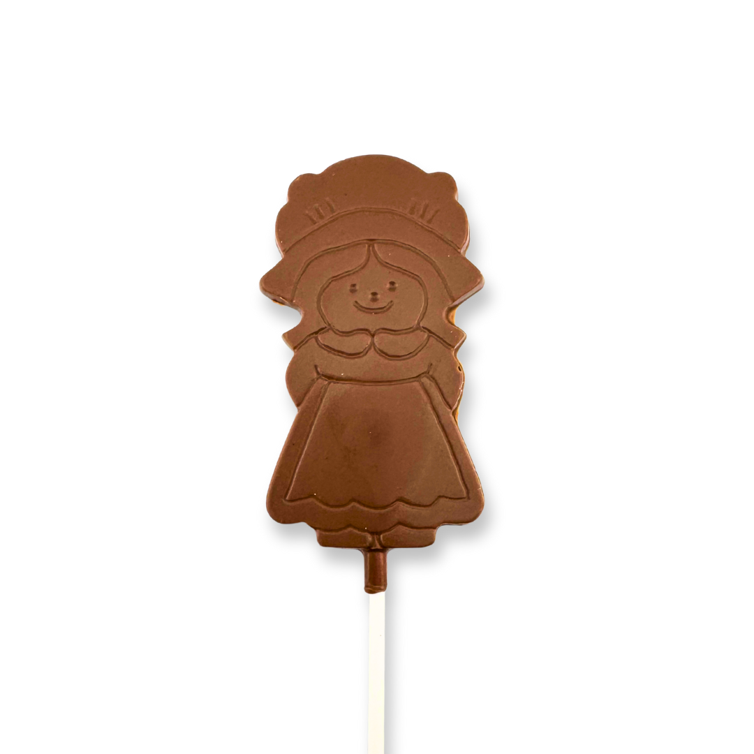 Girl Pilgrim Chocolate Lollipop