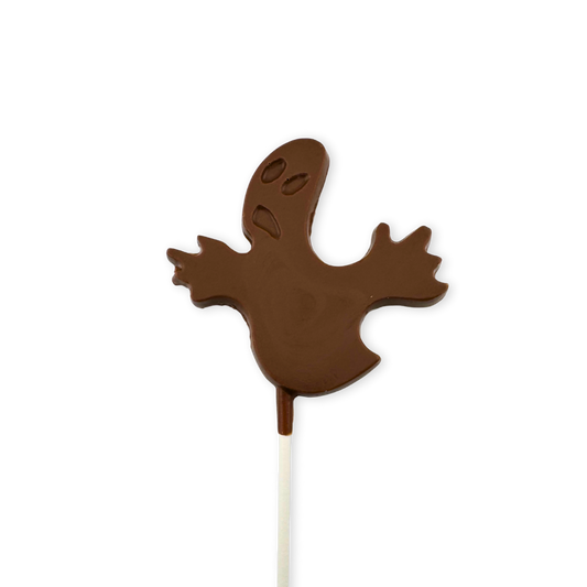 Spooky Ghost Chocolate Lollipops
