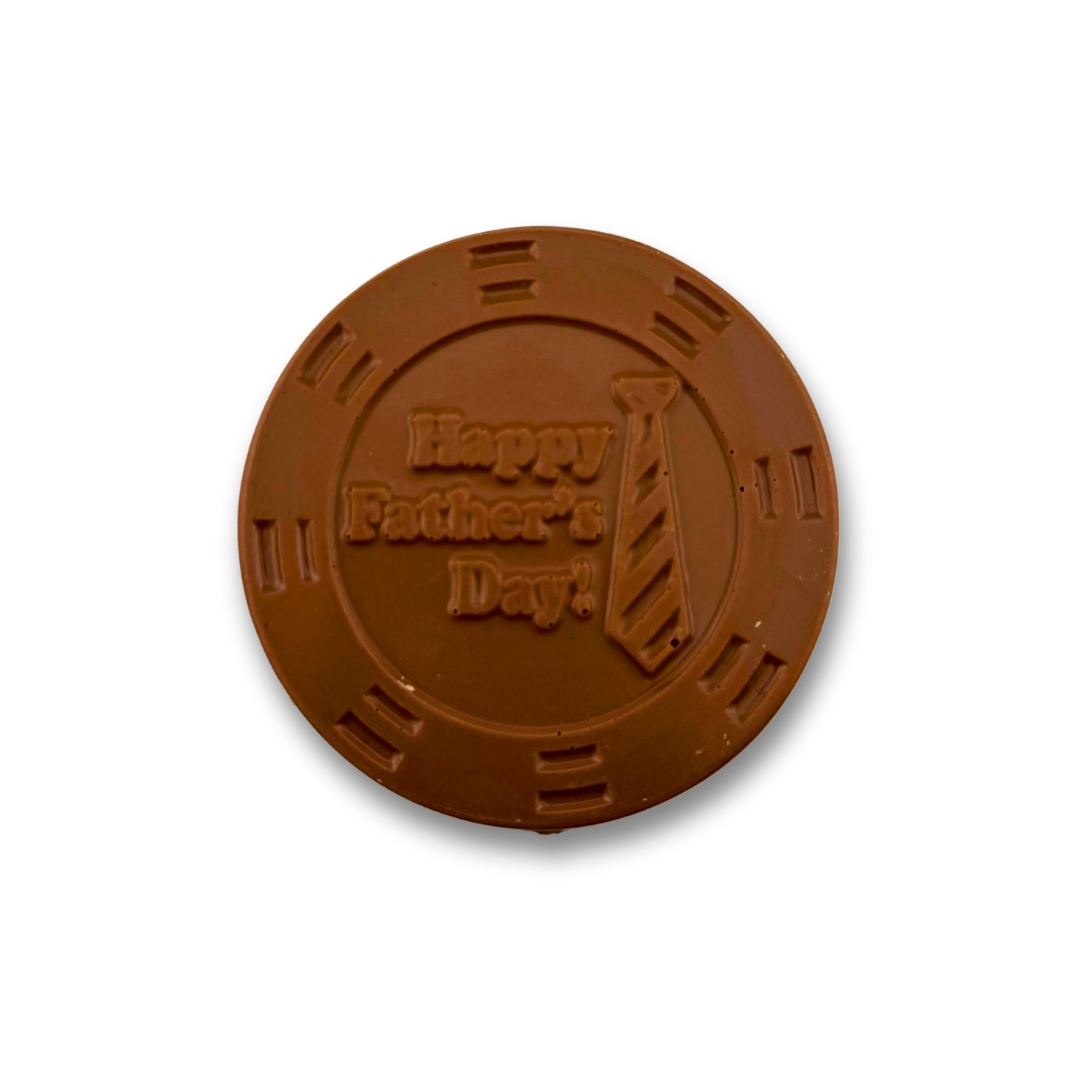 Happy Father’s Day Milk Chocolate Round