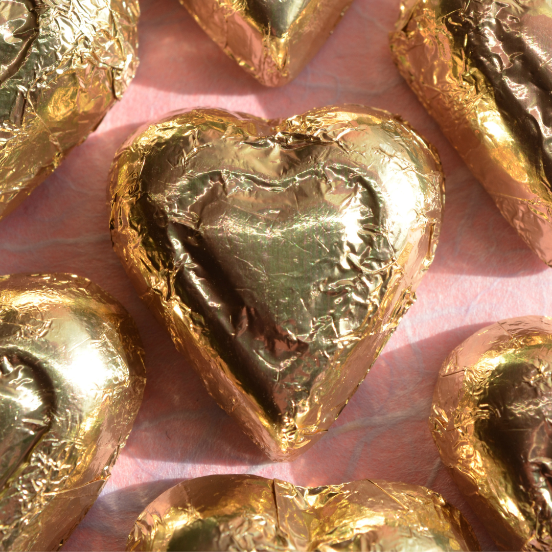Chocolate Foil Hearts