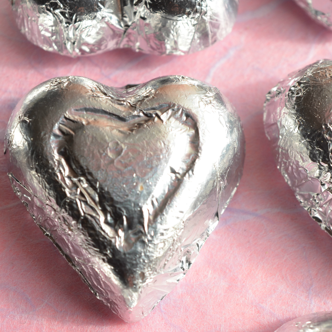 Chocolate Foil Hearts