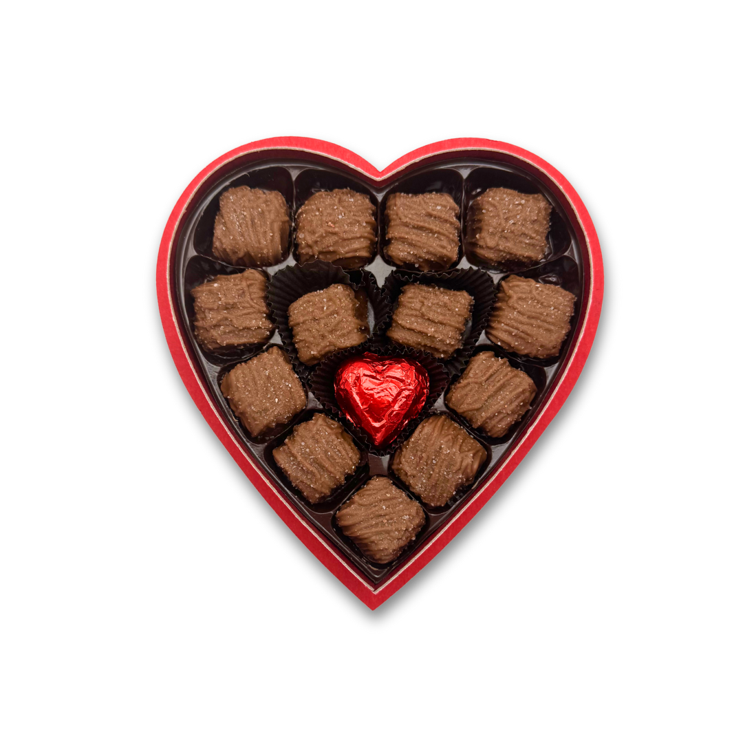 Heart Gift Box - Sea Salt Caramels