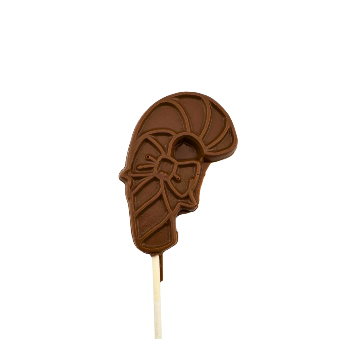 Candy Cane Chocolate Lollipop