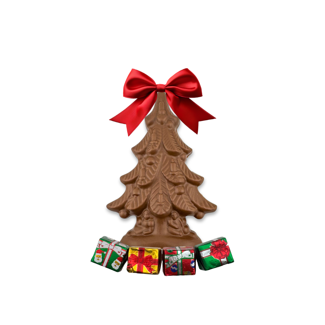 Milk Chocolate Christmas Tree with Gifts