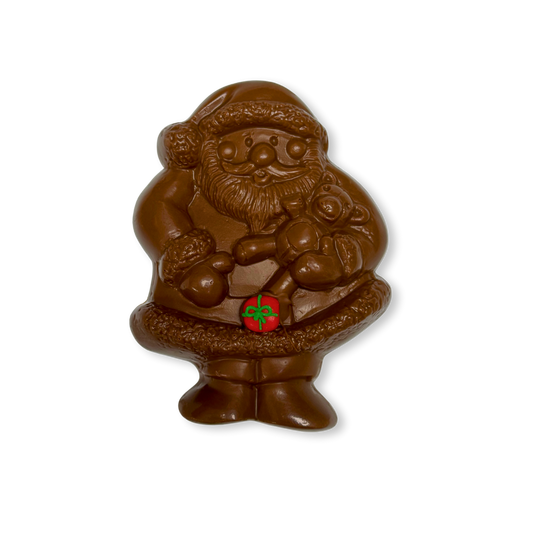 Large Chocolate Santa with Toy