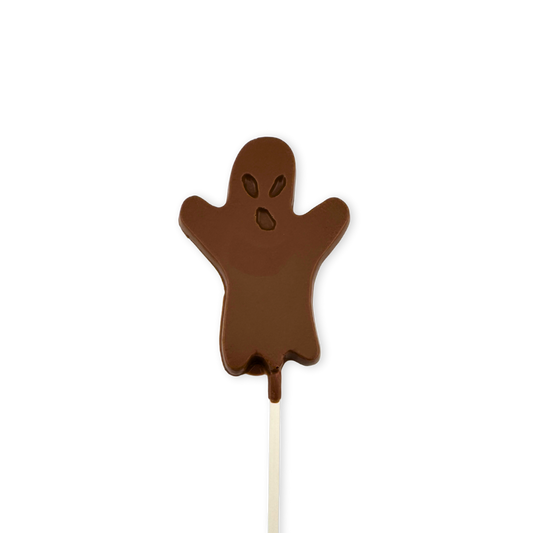 Ghost Chocolate Lollipops