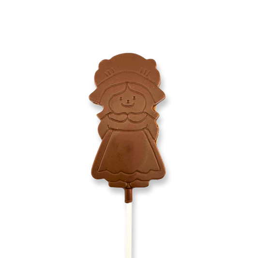 Girl Pilgrim Chocolate Lollipop
