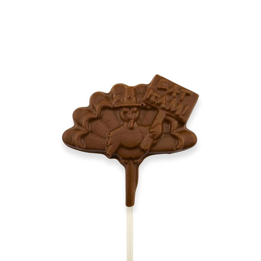 Turkey "Eat Ham!" Chocolate Lollipop