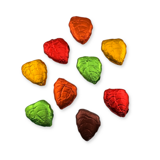 Foiled Chocolate Leaves