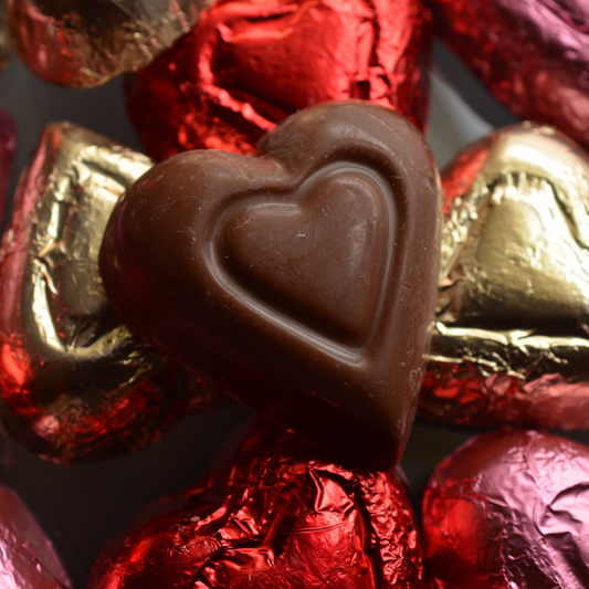 Chocolate Foil Hearts