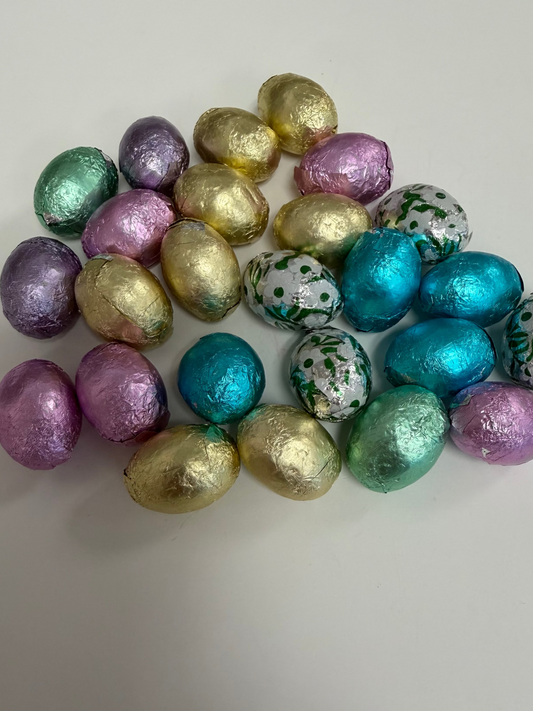 White Chocolate Foiled Eggs