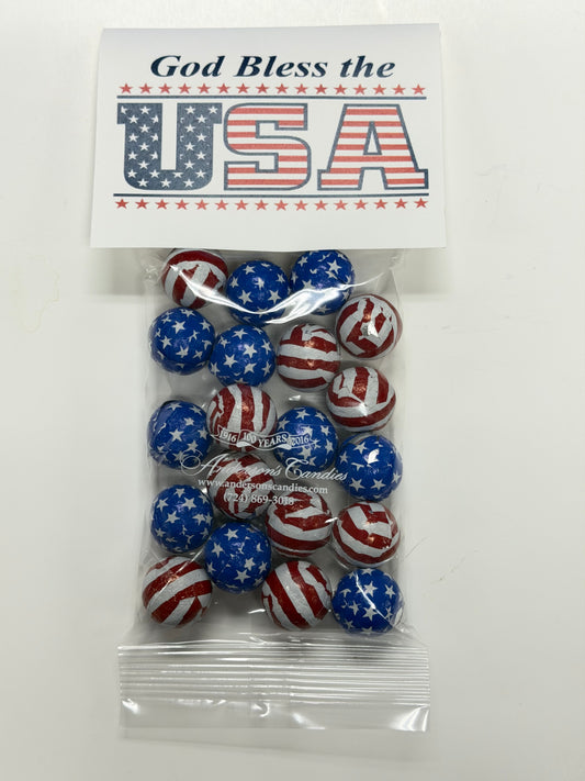 Patriotic Foil-Wrapped Chocolates