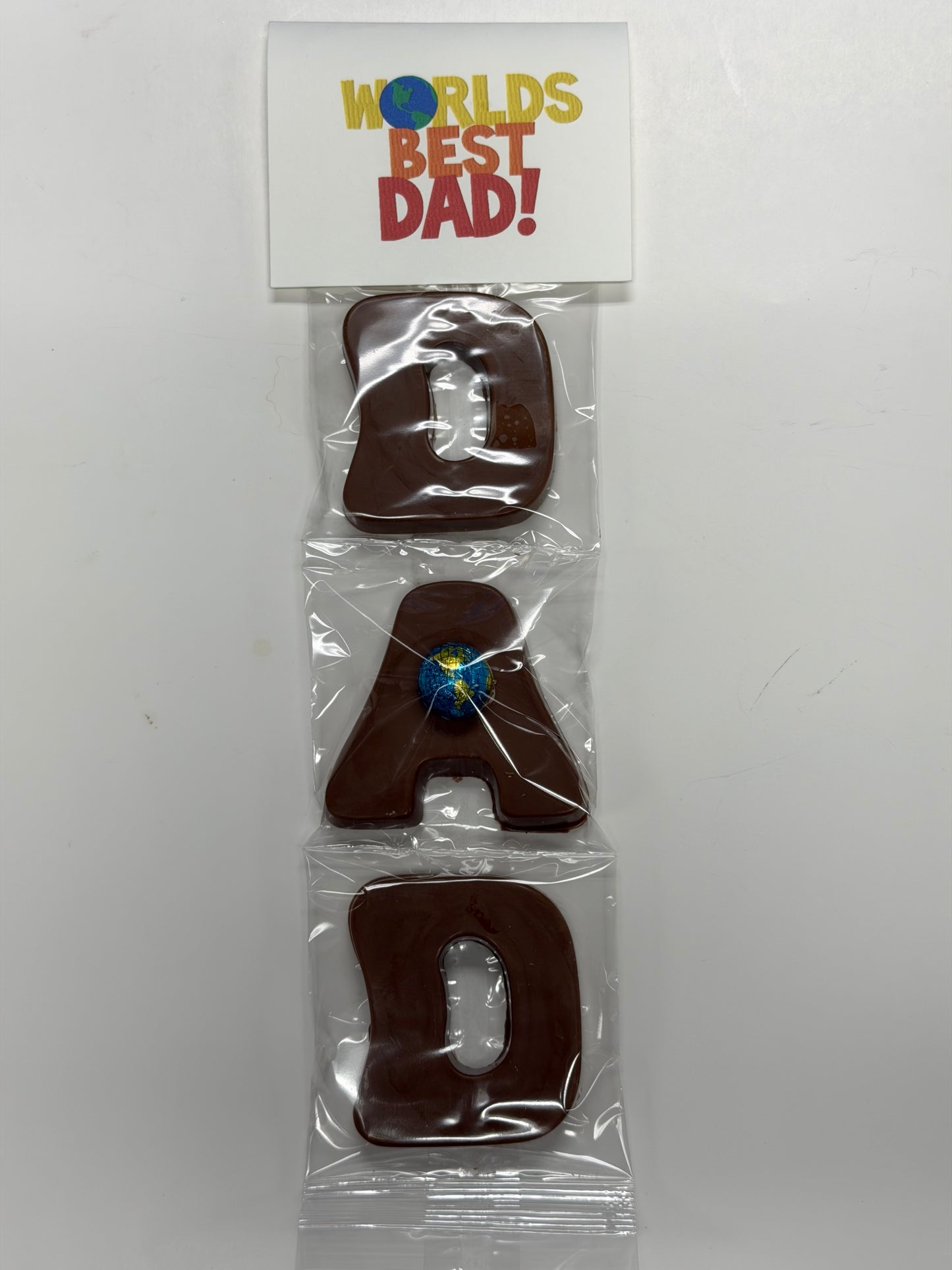 World's Best Dad Chocolate Letters