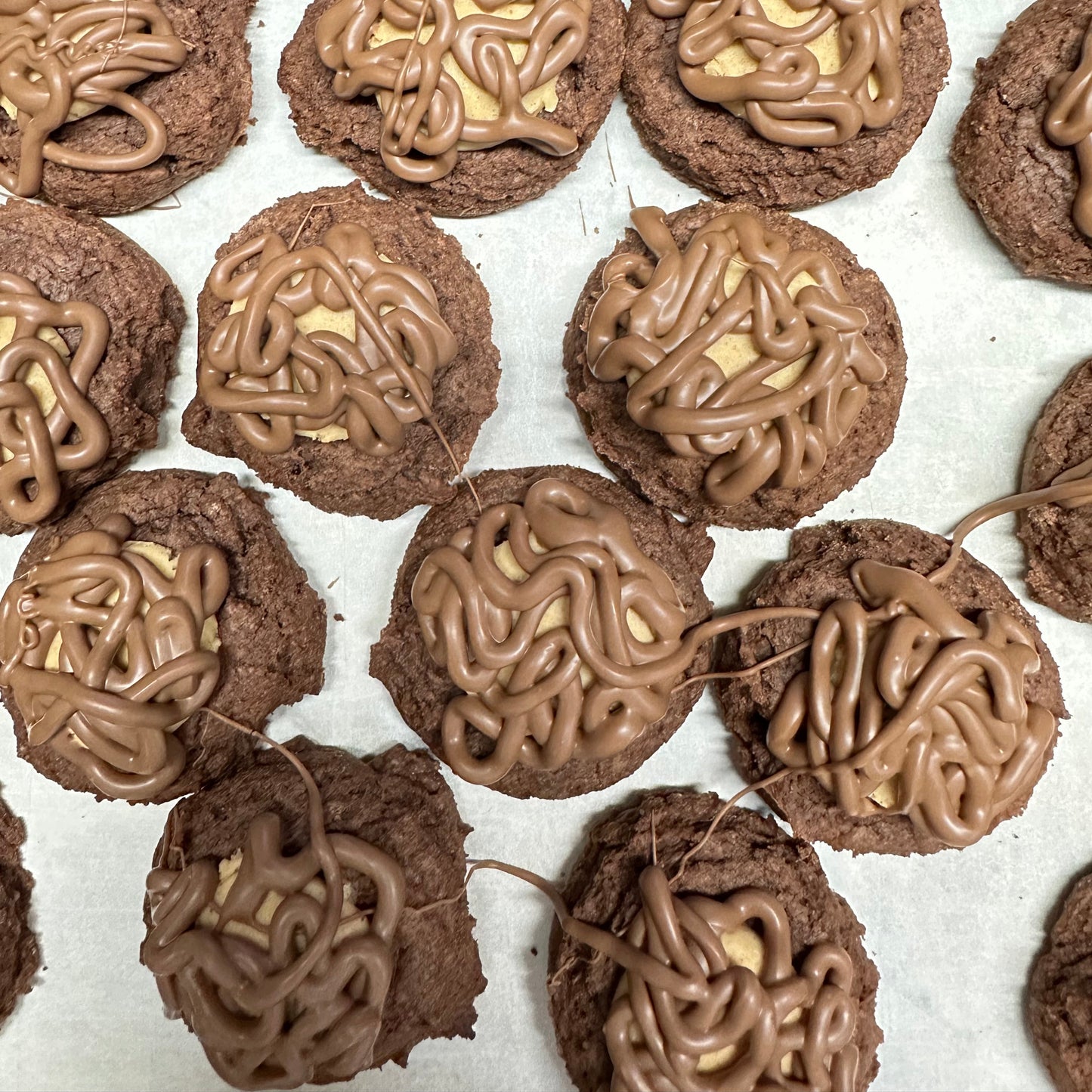 Buckeye Brownie Cookies